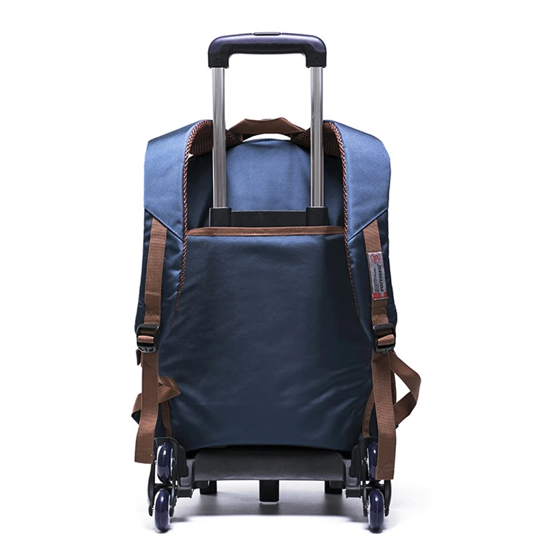 Removable girls Backpack waterproof Boys Children School Bags With 2/6 Wheels Stairs Grades 4-9 Kids Trolley Schoolbag Book Bags