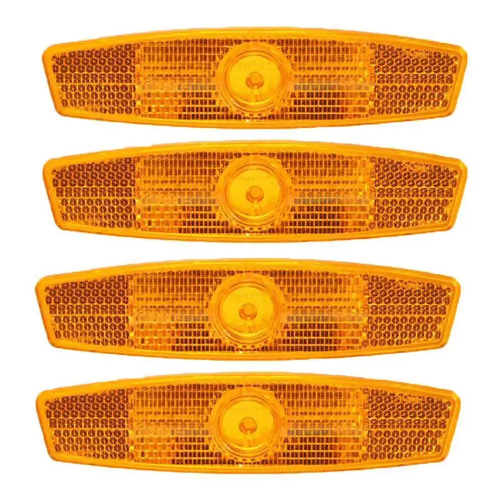 

4pcs Bicycle Reflector Safety Reflectors Rim Reflectors Light Safty Warning Bike Reflector Light Wheel Lights Supply