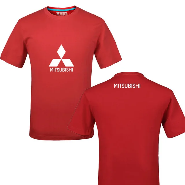 Креативный дизайн для Mitsubishi, футболка с логотипом, однотонная хлопковая футболка, мужские Новые поступления стильных мужских футболок с короткими рукавами g