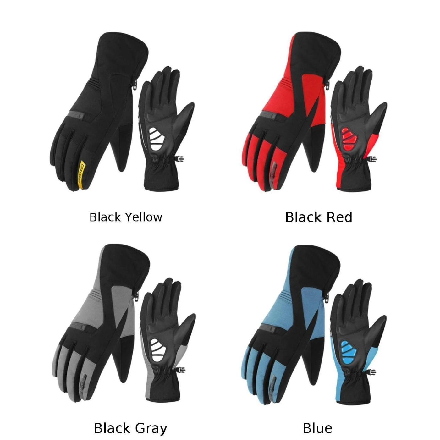 Outdoor Full Finger Cycling Gloves Winter Warm Bike Bicycle Riding Windproof Practical Outdoor Sport Gloves
