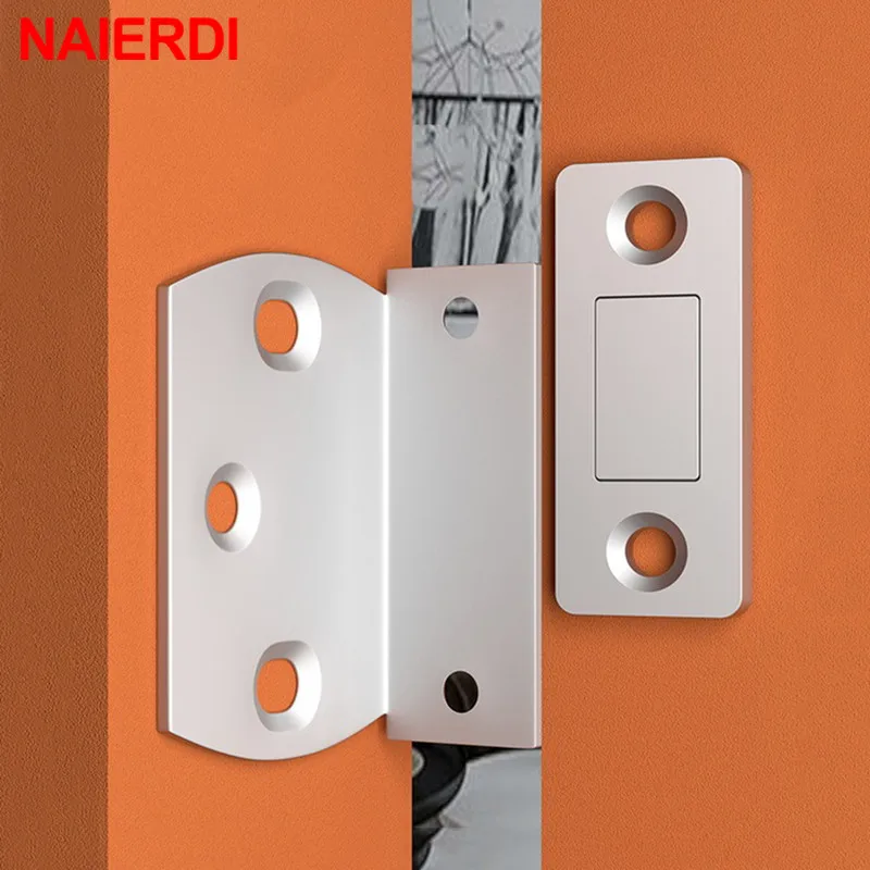 NAIERDI FA04 1/2/4/8 Pack Magnetic Cabinet Catches Ultra Thin Cabinet Door Magnets Catch,Strong Powerful for Cupboard Magnetic Latch