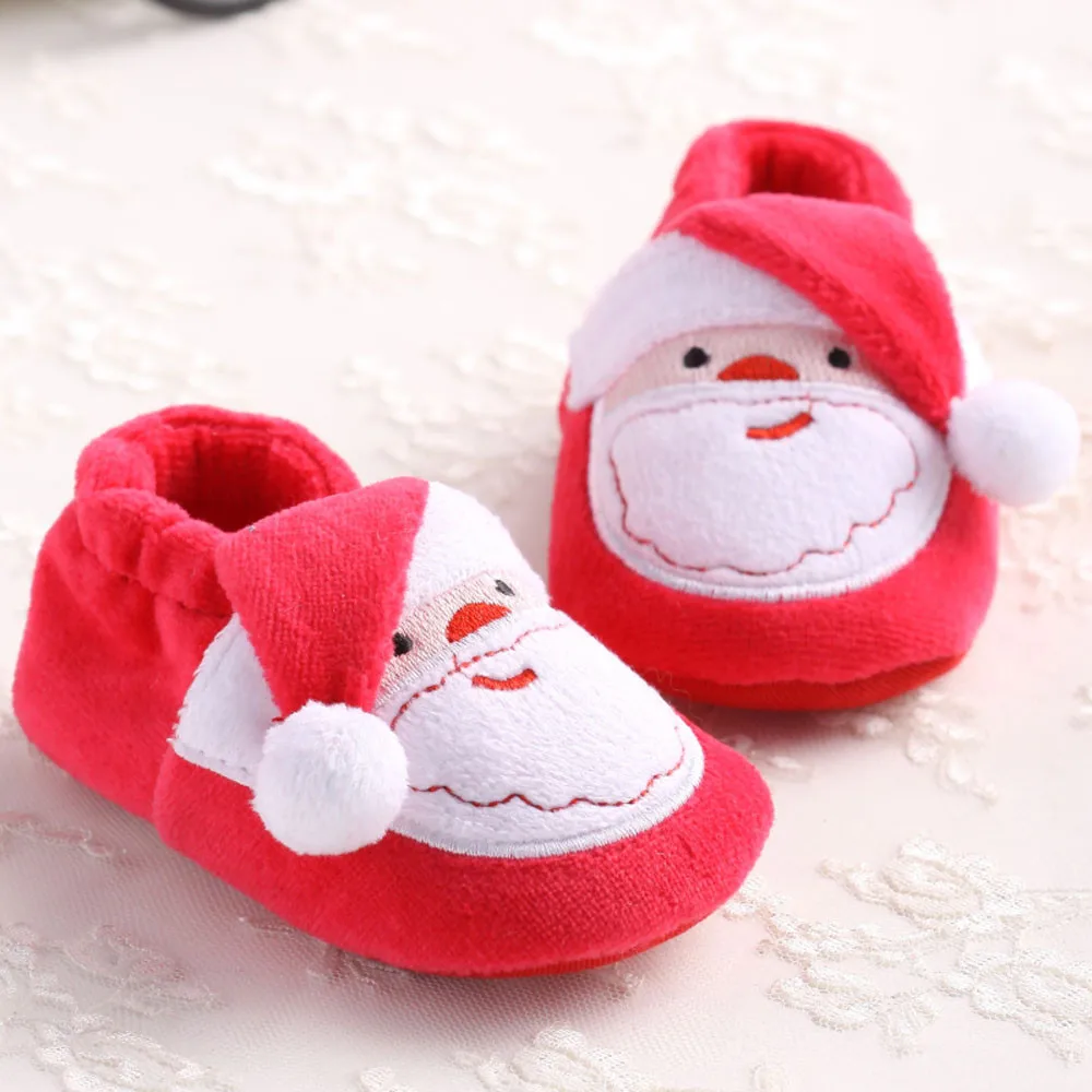 Baby Shoes Christmas Lovely Newborn Baby Girl Boys Shoes Comfortable Mixed Colors Fashion First Walkers Kid Shoes Booties