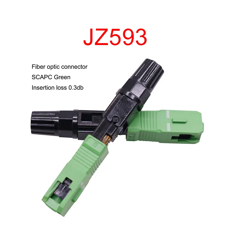JZ593 5 шт. сетевой Кабельный соединитель SC/APC оптоволоконный быстрый соединитель FTTH, встроенный быстрый соединитель специальная потеря вставки 0,3-0,5 дБ - Цвет: JZ593