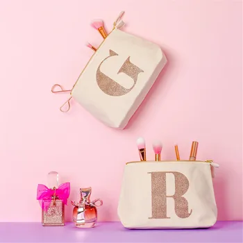 

customize glitter Name Pouch bridesmaid wedding Gift Make Up Cosmetic Bags maid of honor Unique Gift for Bridal Party Bags