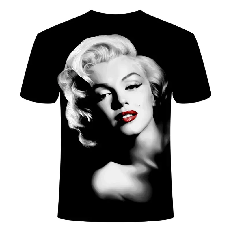 

Hot-sale Tshirt sexy beauty Printed 3D t shirt Men Summer Short Sleeve t shirt Screen goddess Casual Tshirt