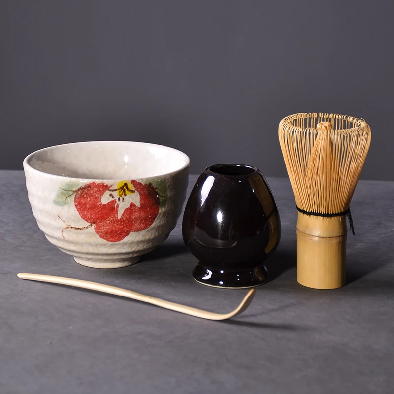 TANGPIN 4 шт./компл. традиционная matcha giftset бамбуковая ложечка венчик Совок церемониальная чаша для маття венчик держатель японский чайный сервиз