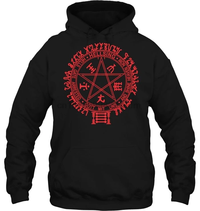 Мужская толстовка с капюшоном "Хеллсинг", "врата ада", "searched Gott Mit Uns And Shine Heaven Now", женская уличная одежда