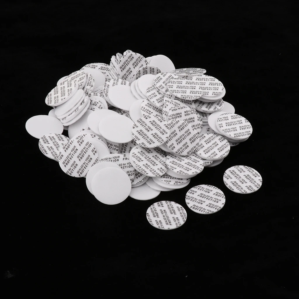 200 Pieces Lots Foam Tamper Seals 25mm Pressure Sensitive Caps Liners For Bottle Jars, Tamper Proof, Sealed for your Protection