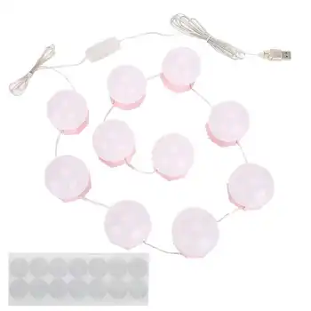 

Professional Makeup Brushes Makeup Brushes 10 Bulbs Vanity LED Makeup Mirror Lights Dimmable Bulb Light String Adjustable Warm