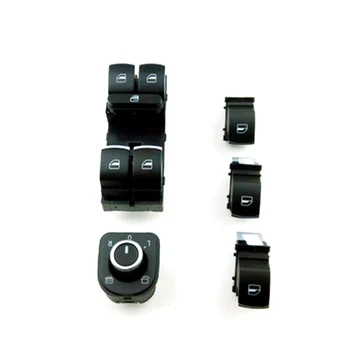 

OEM Chrome Window Glass Lifter Window Regulator Switch Rear View Mirror Button for VW Passat CC B7 Tiguan Golf 6 MK6 JETTA