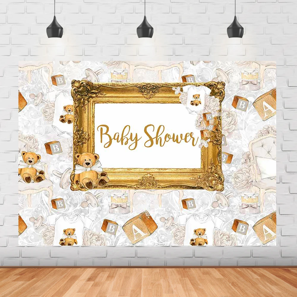 Игрушка медведь коричневый фон для фотосъемки новорожденных детей вечеринка в