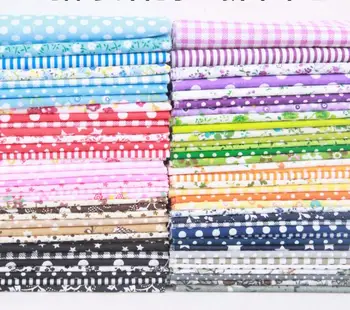 

David accessories 25*25cm Flower Set Rag Cotton Fabric Printed Cloth Sewing Quilting Fabrics for Patchwork Needlework DIY,c10893