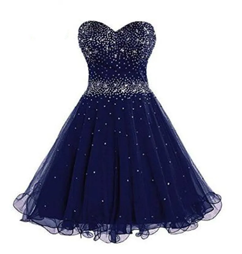 Hot sale Fashion Homecoming Dresses A Line Sweetheart Mini Beading Sequin Organza Graduation Dresses Short Party Formal Gowns