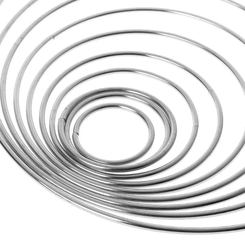 Круглые сварные металлические Ловец снов кольцо DIY аксессуары 10 размеров|Ловцы и