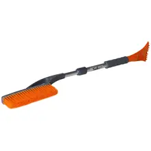 Щетка от снега и льда с телескопической рукояткой и мягкой щетиной+ скребок(78-100 см) AIRLINE AB-R-05