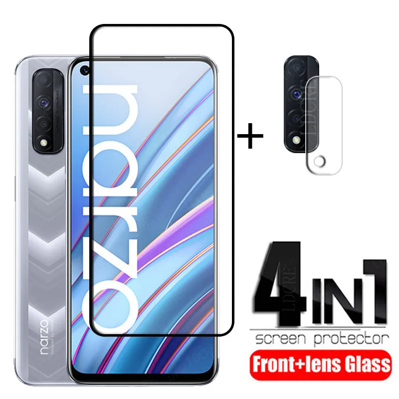 

Full Cover Glass For Realme Narzo 4G Glass For OPPO Realme Narzo 30 4G Film Screen Protector For Realme Narzo 30 4G Lens Glass