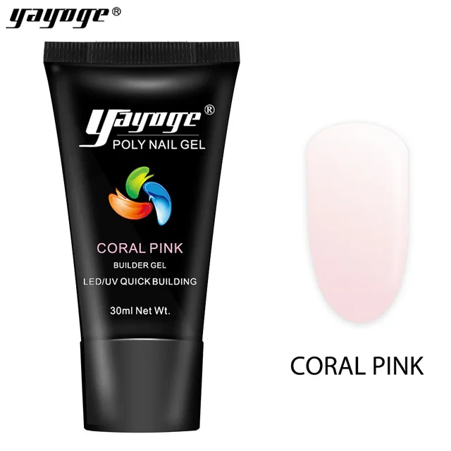 P26-KP yayoge poly gel builder Gel UV Gel Varnish Nail Polish Art Quick Building For Nails Extension Hard Gel Polygel Manicure Nail Art - Цвет: P26-KP