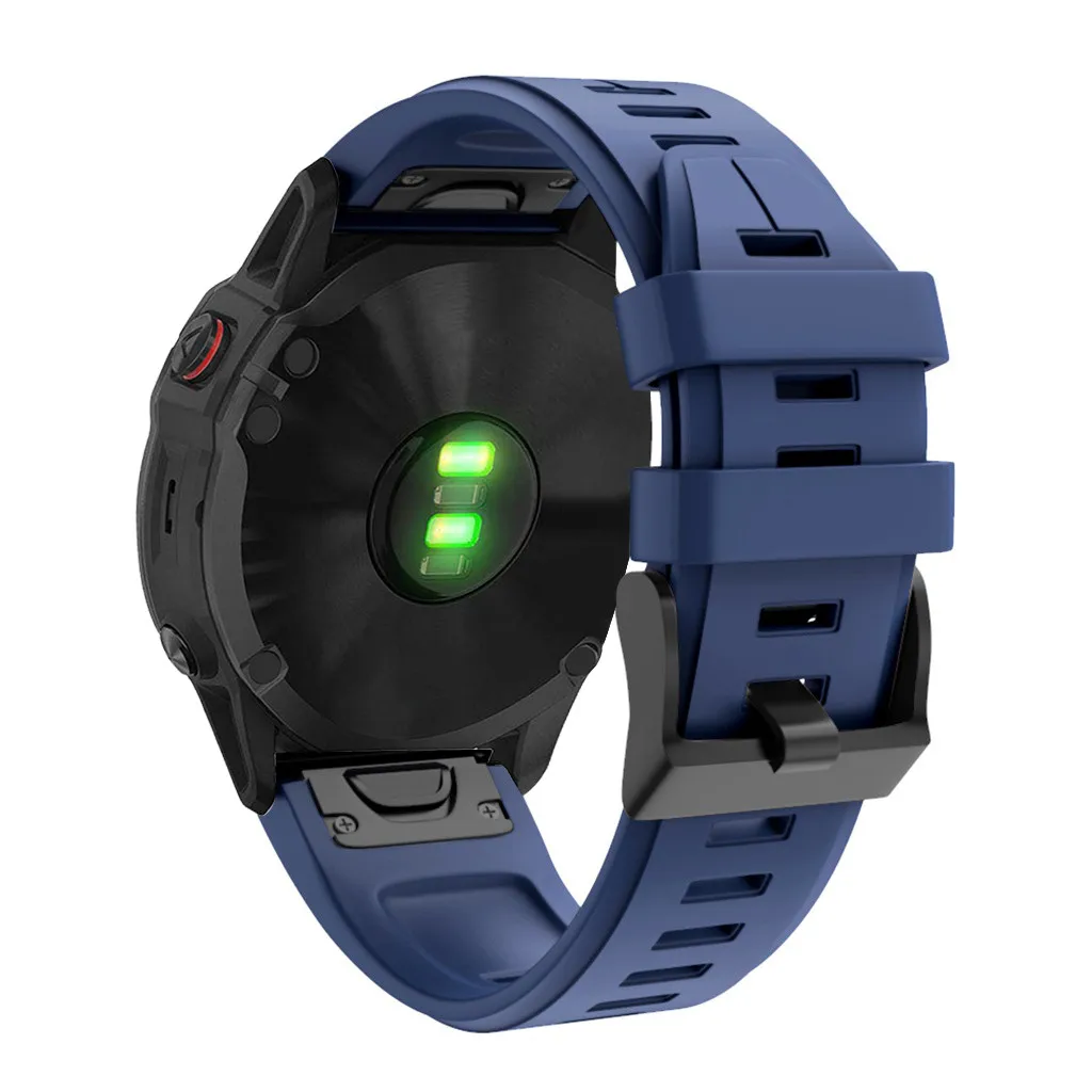 Цветной мягкий силиконовый спортивный ремешок для Garmin Fenix 6X/Fenix 6XPro резиновый ремешок для часов Ремешок 26 мм ремешок для часов# H15