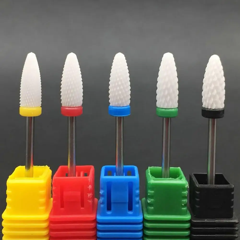 Ceramics Nail Art Drill Bit Electric Polishing Manicure Pedicure Machine Tool Nail-Files Buffers Equipment Accessory | Красота и