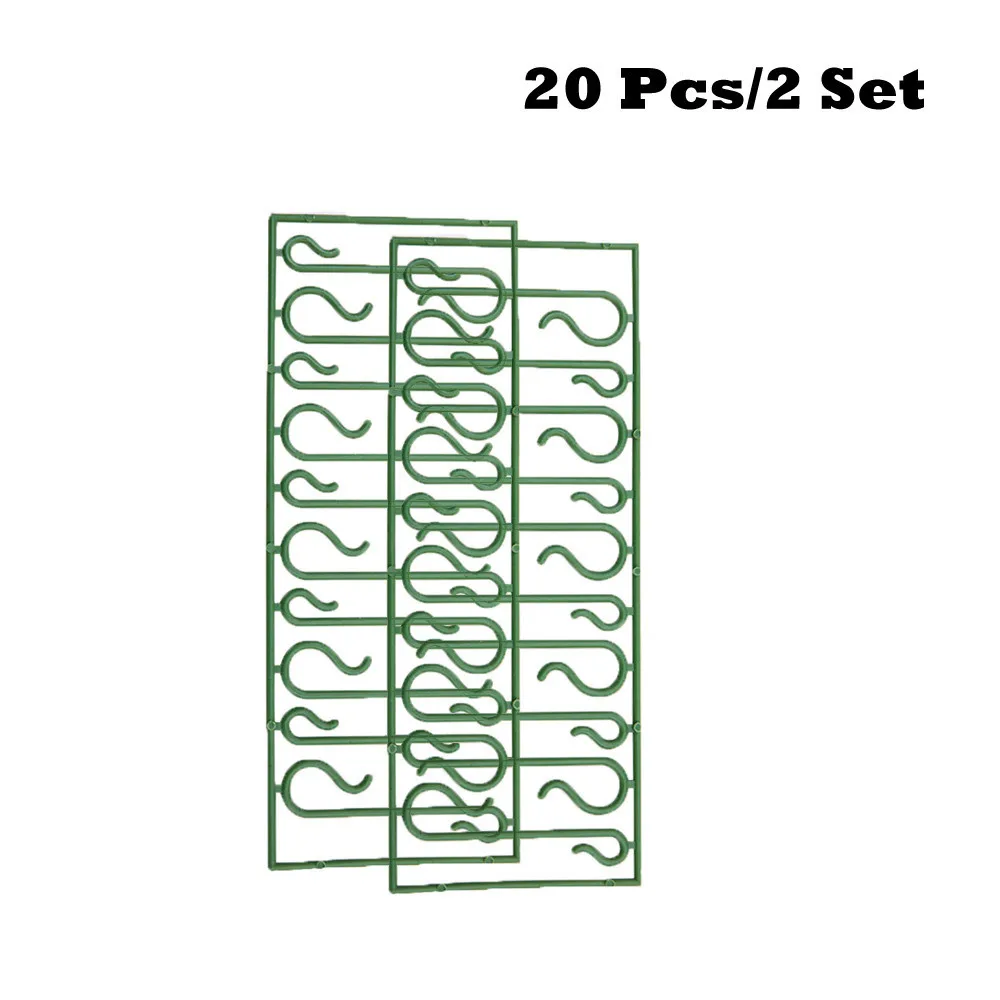 S-образные крючки для рождественские украшения, подвески рождественские колокольчики, подвески, изогнутые крючки Vianocne Ozdoby, рождественские гирлянды, крючки - Цвет: 20 pcs