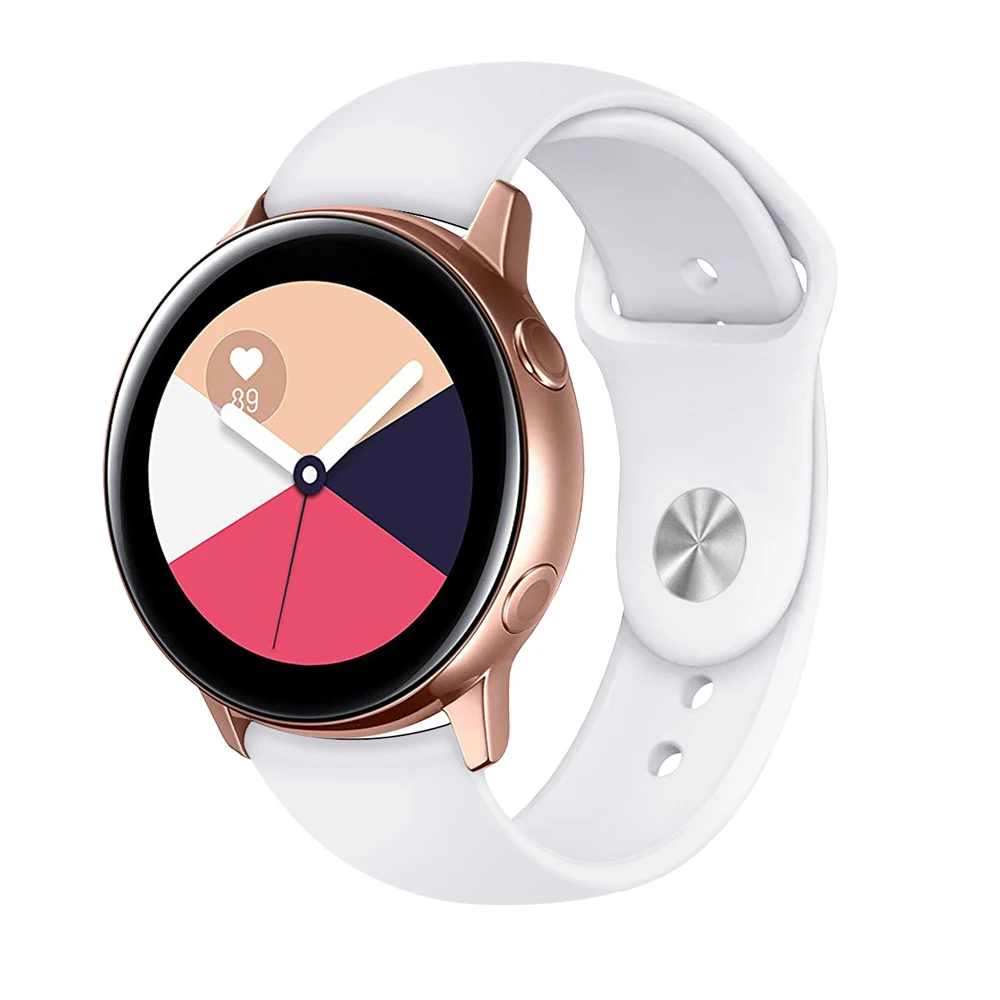 Силиконовый спортивный ремешок для Galaxy watch active 2 44 мм 40 мм смарт-ремешок для Galaxy watch активная Замена