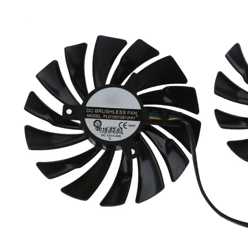 2шт 95 мм PLD10010S12HH 6Pin Видеокарта кулер VGA вентилятор для MSI GTX970 35EA|Охлаждающие