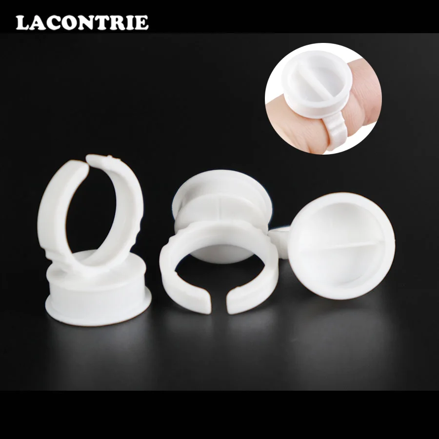 100/200 шт кольца для ресниц одноразовый контейнер клея регулируемый макияж Тату