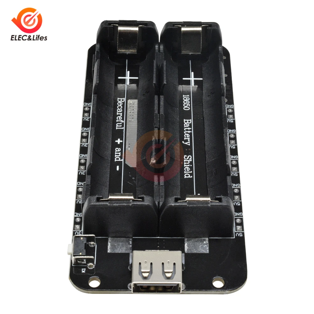 Micro USB 18650 литий-ионная литиевая Защита аккумулятора V8 5 V/3A 3 V/1A Мощность банк Батарея зарядный модуль для Arduino ESP32 ESP8266 WI-FI