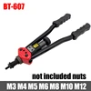Rivet nut tool  Insert Manual Riveter Threaded Nut Riveting Rivnut Tool for Nuts M3 M4 M5 M6 M8 M10 M12 3