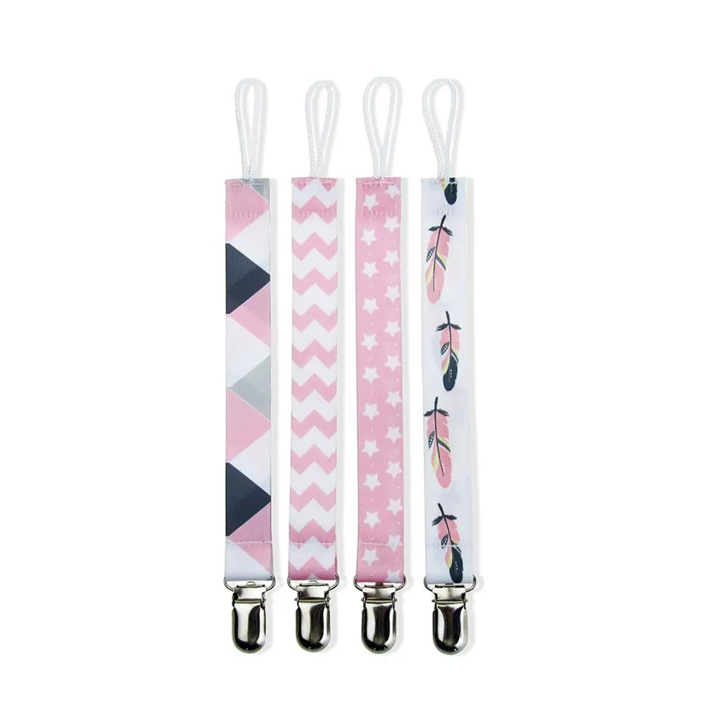 

4 Pcs Baby Pacifier Clips Pacifier Chain Dummy Clip Nipple Holder For Nipples Baby Appease Pacifier Clip Chain Soother Holder