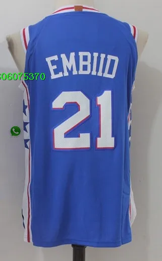 As photo Мужские баскетбольные шорты Philadelphia Ben Joel Embiid Allen Iverson Julius Erving, трикотажные шорты - Цвет: As photo