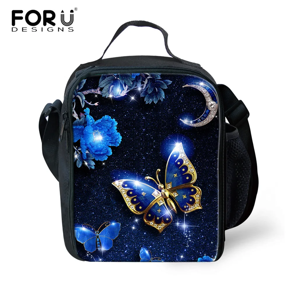 FORUDESIGNS/детей школьные сумки 3D Красота бабочка животный принт 3 шт./компл. Детские рюкзаки для девочек Для женщин школьный рюкзак, школьный рюкзак - Цвет: HME713G