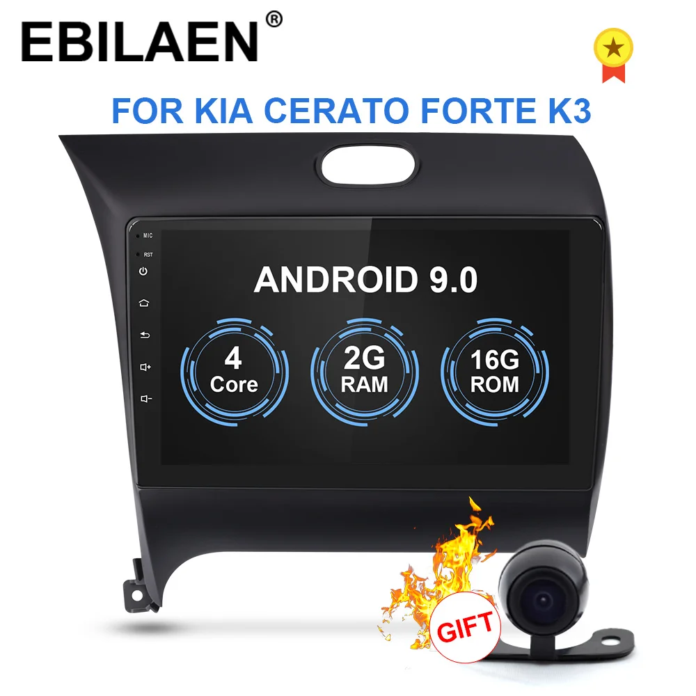 

Android 9.0 Car Multimedia Dvd Radio Player For KIA Cerato K3 Forte 2012-2016 2Din Car Autoradio Navigation GPS Stereo RDS