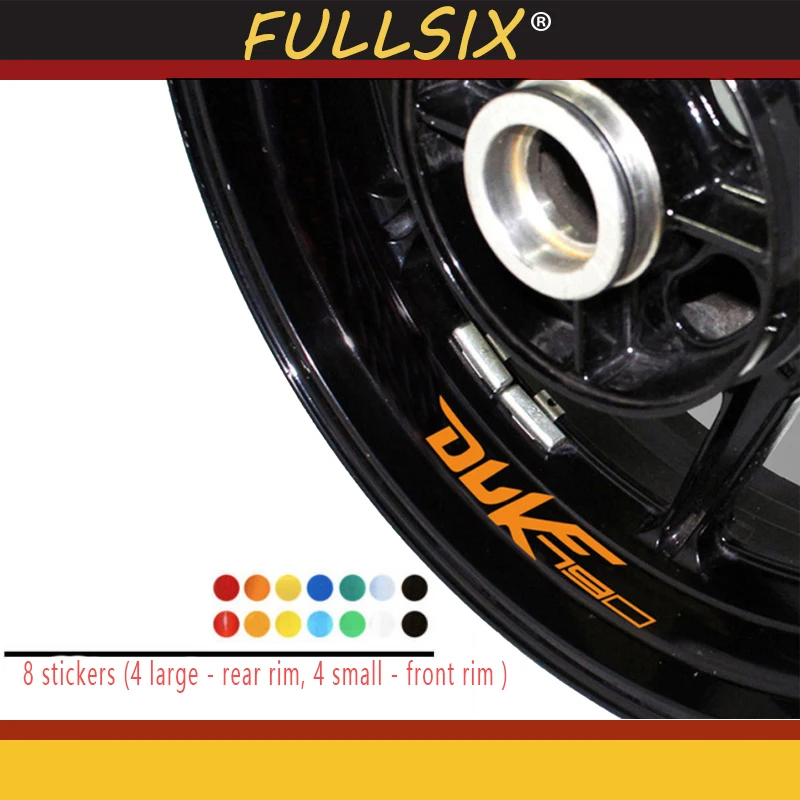 New Motorcycle Modified Wheel Sticker Waterproof Reflective Wheel Decal Color Wheel Side Strip for KTM Duke 790 lightweight motorcycle spoke wheel for duke 200