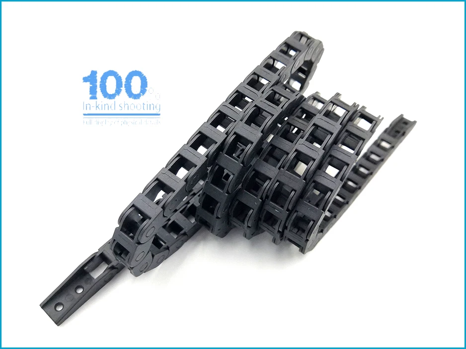 1Meter 5x5mm Wire Carrier Cable Drag Chain For CNC Router Engraving Machine Roller Plastic Transmission Chain Free shipping 14