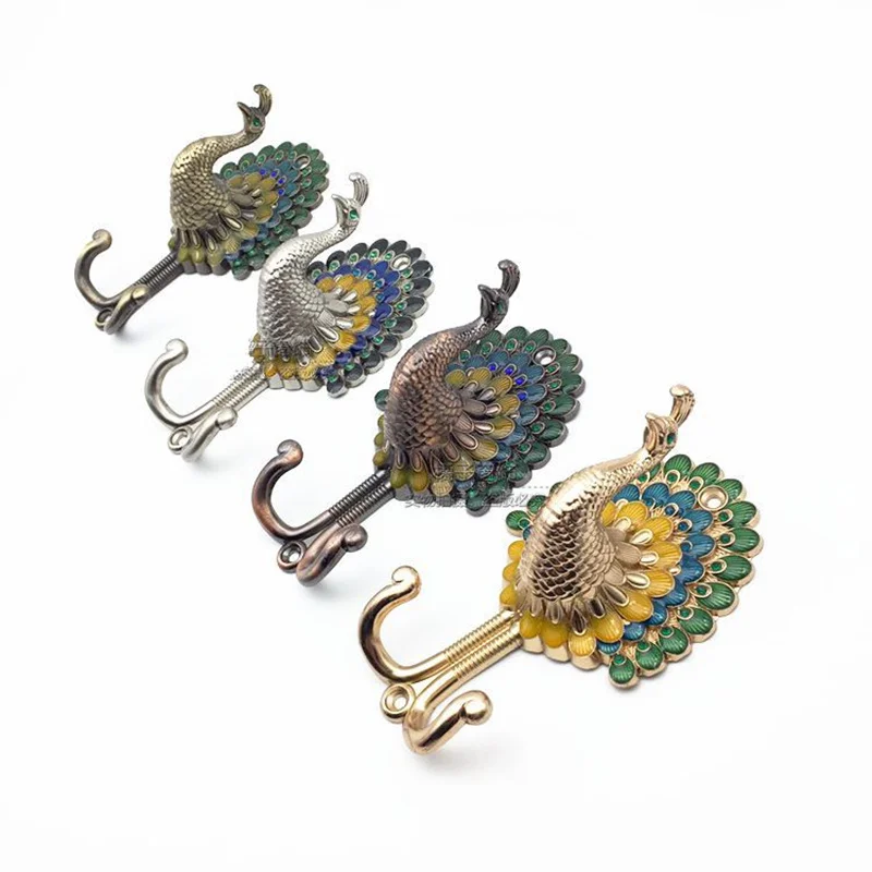 2 шт./1 пара декоративные занавески Павлин|hat hanger|wall hookhanger decor |