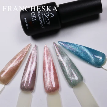 

New 6 Color Cat Eyes Series Nail Polish Gel Spar Wide Cat's Eye Manicure Lacquer Varnish Soak Off Manicure Nail Art Glue TXTB1