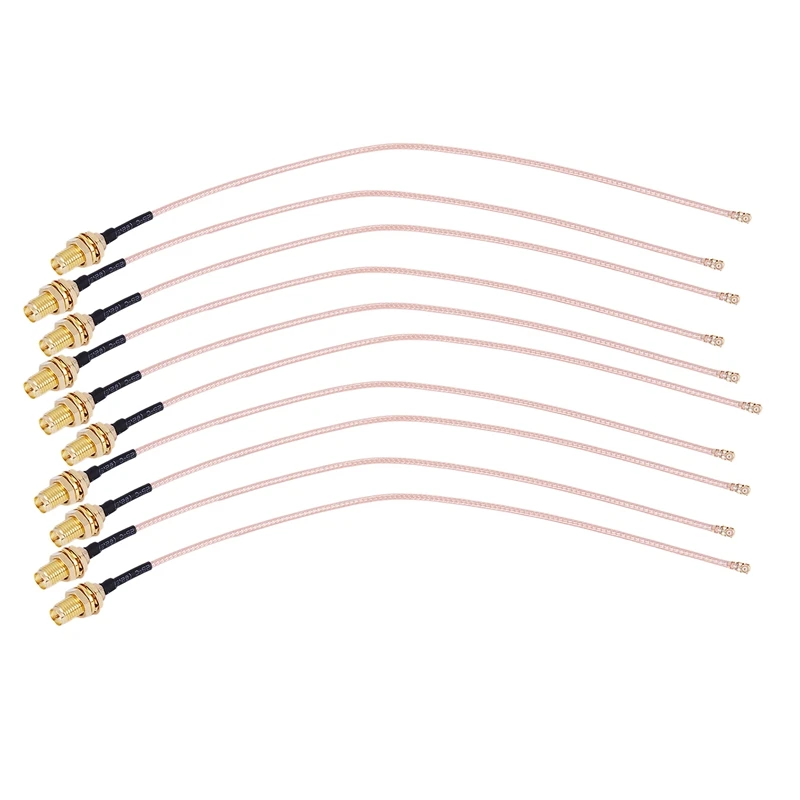 

10x IPEX / u.fl to RP SMA female RF Assemby Pigtail Cable adapter RG178 20cm