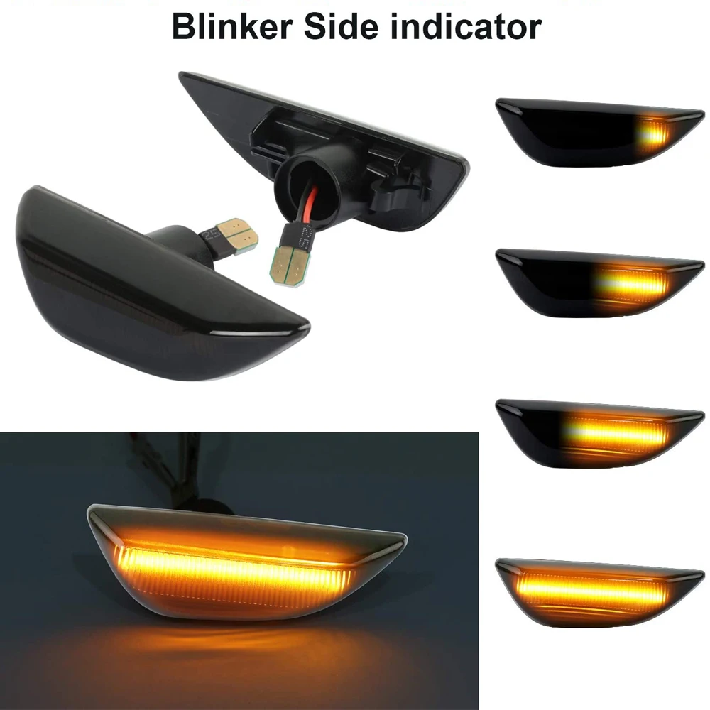 

Dynamic LED Side Marker Blinker Turn Signal Light For Opel Mokka X 2012-2020 for Chevrolet Trax 2013~2019 for Buick Encore 13-20