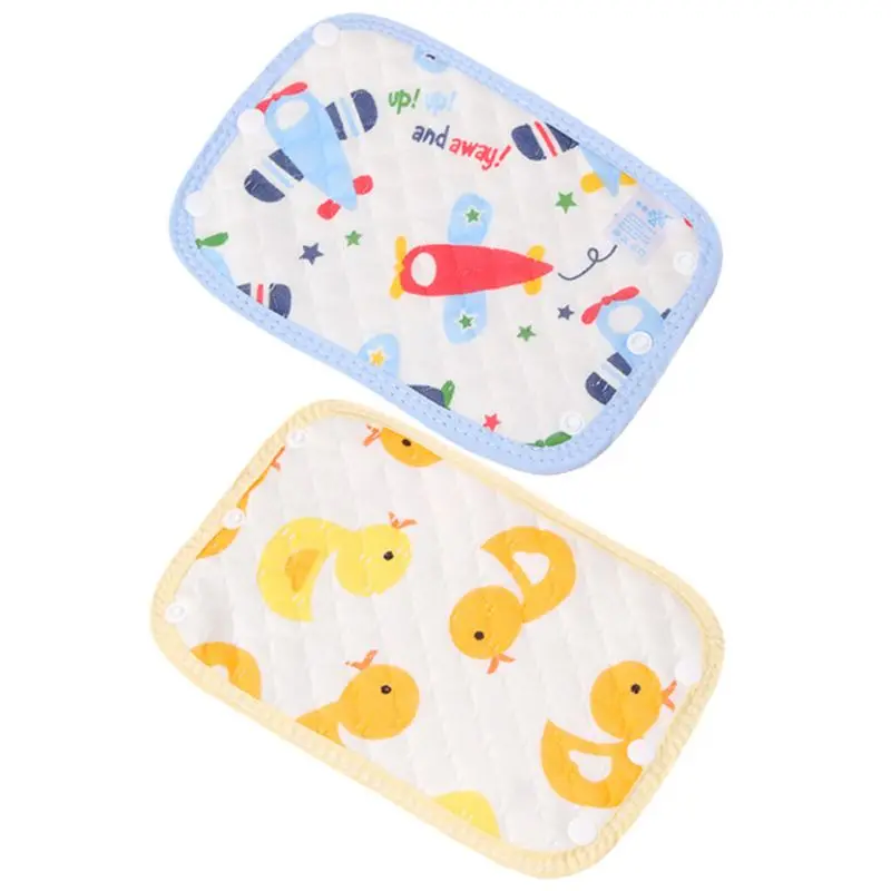 

Baby Carrier Saliva Towel Cartoon Plane Duck Print Newborn Stroller Strap Pad
