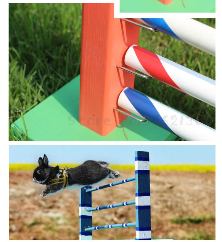 Competition grade pet rabbit obstacle high jump Hurdle Training rabbit exercise toy professional training equipment