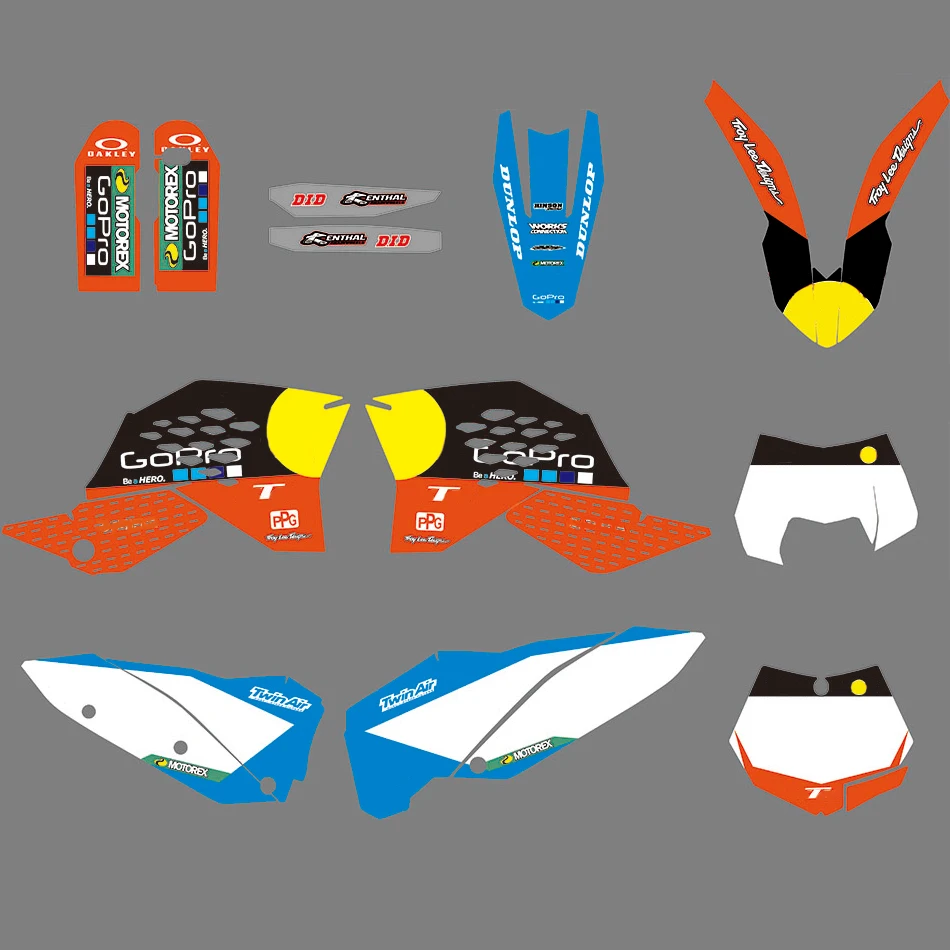 

Sticker Decals For KTM SX SXF 125 200 250 300 350 450 525 2007 2008 2009 2010 Team Motorcycle Graphics