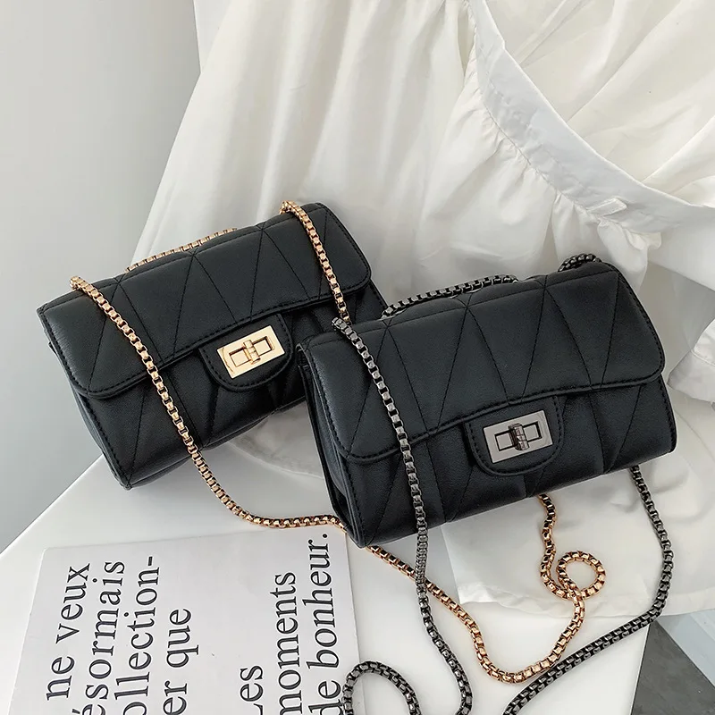 

Bag Women's 2019 New Style Simple bai da xiao Square Bag WOMEN'S Bag Graceful Cross Square-Style Cross-body Shoulder Bag