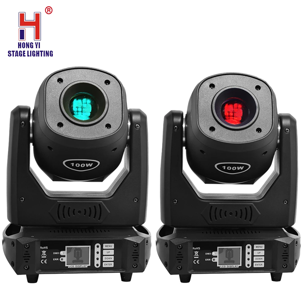 

DJ light moving head sport light 100W GOBO Color effect with 3 face prism dmx control for DJ Disco Nightclub (2pcs/lot)