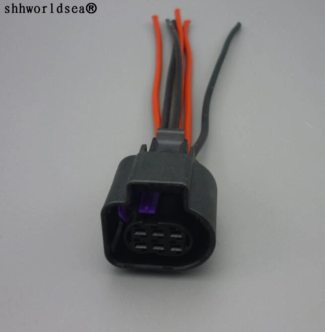 

shhworldsea 6 Pin Female Vehicle Speed Accelerator Pedal Plug Oxygen Sensor Connector 1928404669 For VW Cadillac
