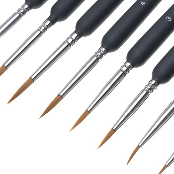 

9Pcs/10Pcs/Set Paint Brush Pen 000-7 Paint Brush Watercolor Sketched Line Pen Drawing Stylus Watercolor Paint Brush Weasel Hair
