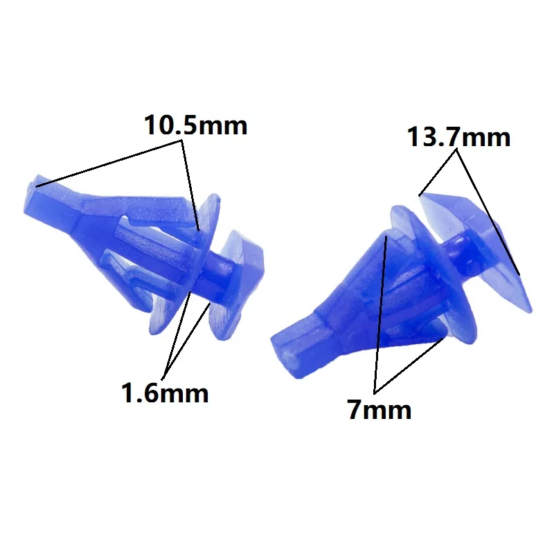 

30 Pieces Automobiles universal door window sealing strip retainers rivets White Blue Auto Car plastic clips