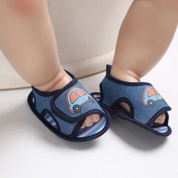 

Cute Baby Boys Cut-outs First Walkers Newborn Children's Car Open Toe Breathable Beach Shoes Summer Little Kids Toddler Shoes