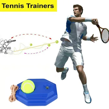 

Self-study Tennis Trainer Rebound Ball Baseboard Sport Sparring Device Blue Tennis Training Equipment
