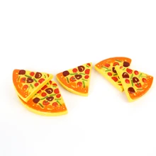 

2021 Newest Hot 6PCS Childrens Kids Pizza Slices Toppings Pretend Dinner Kitchen Play Food Toys Kids Gift